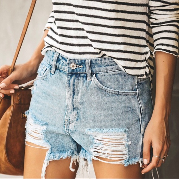 50% CLEARANCE‼️Maxine Distressed Shorts - Picture 6 of 8